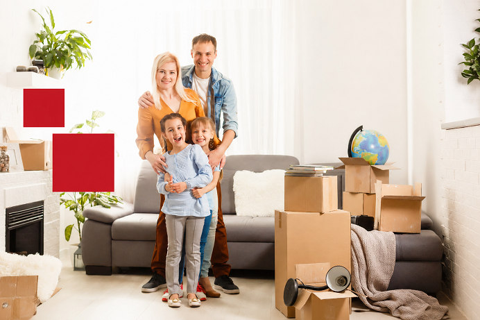 Professional movers helping with a residential relocation in Crestview, Florida