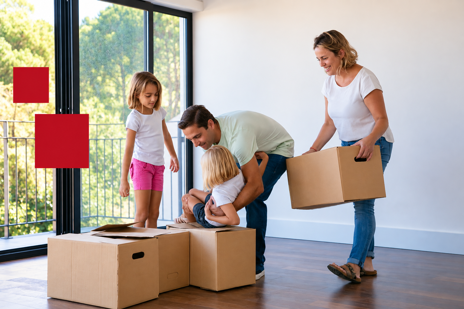 Professional movers helping with a residential relocation in Riverview, Florida